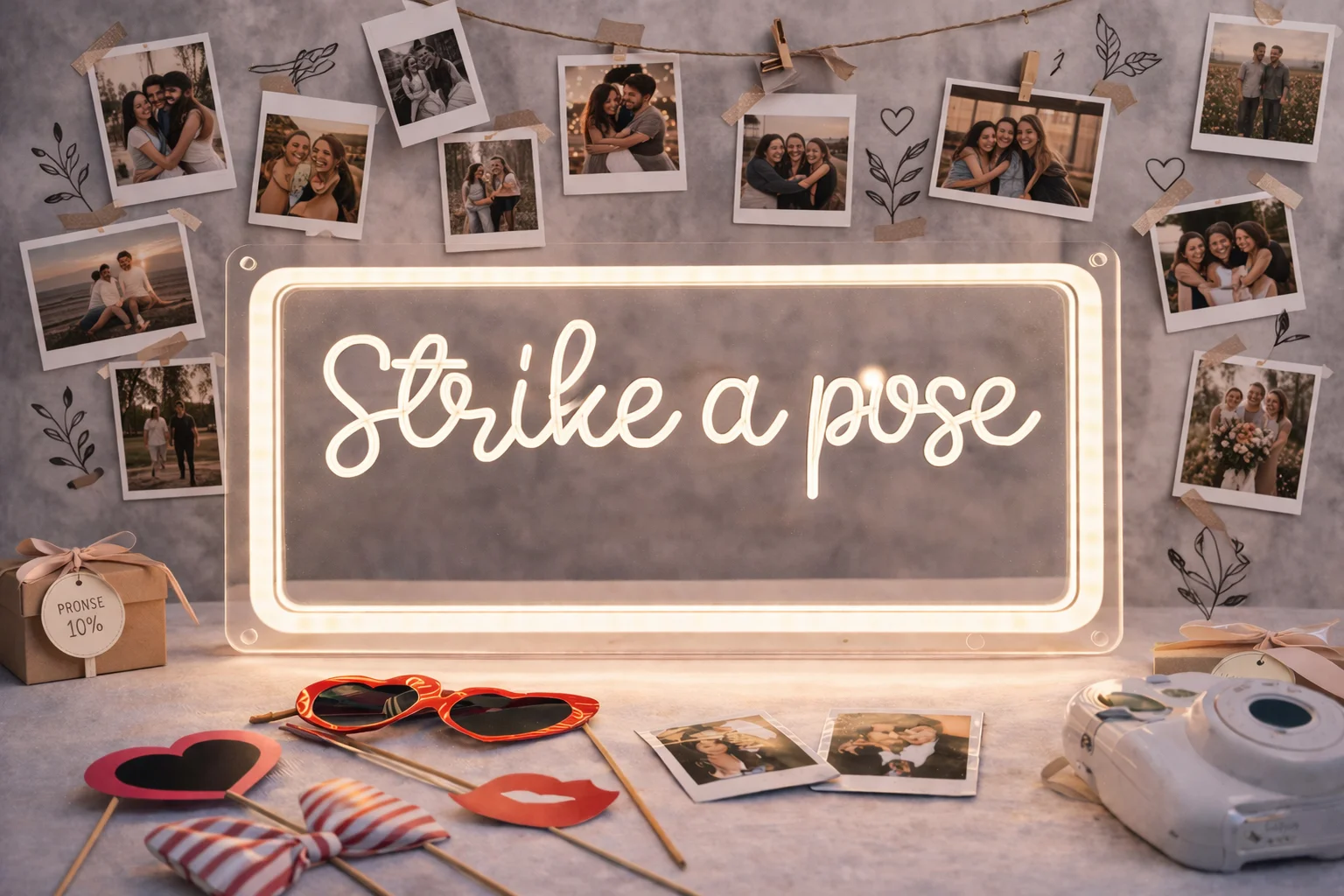 Strike a Pose lichtpaneel